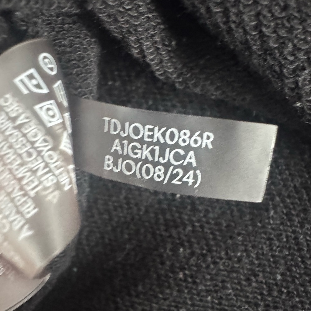 Tommy Hilfiger Hooded Long Sleeve Logo Dress Black - Picture 6 of 7